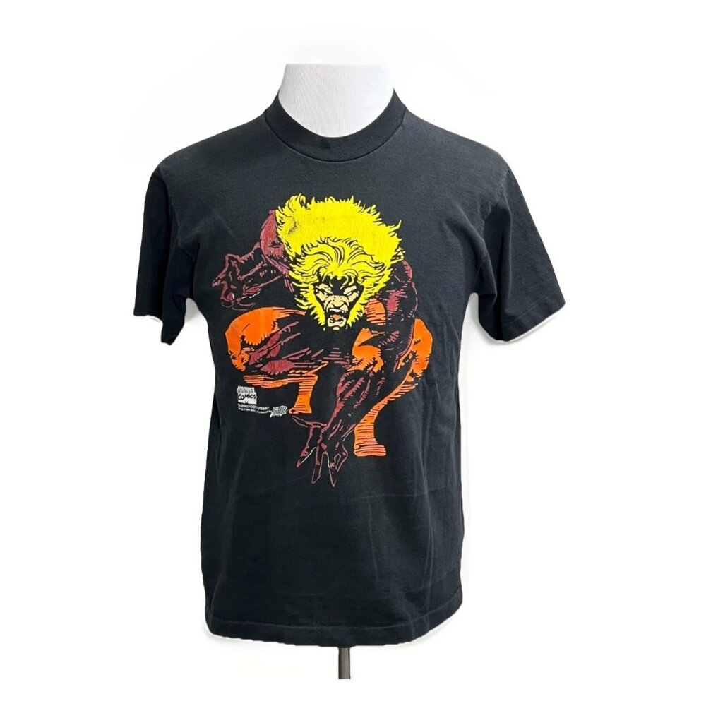 RARE! Vintage Original 1993 Marvel Comics Sabretooth T-Shirt Sz Medium X-Men